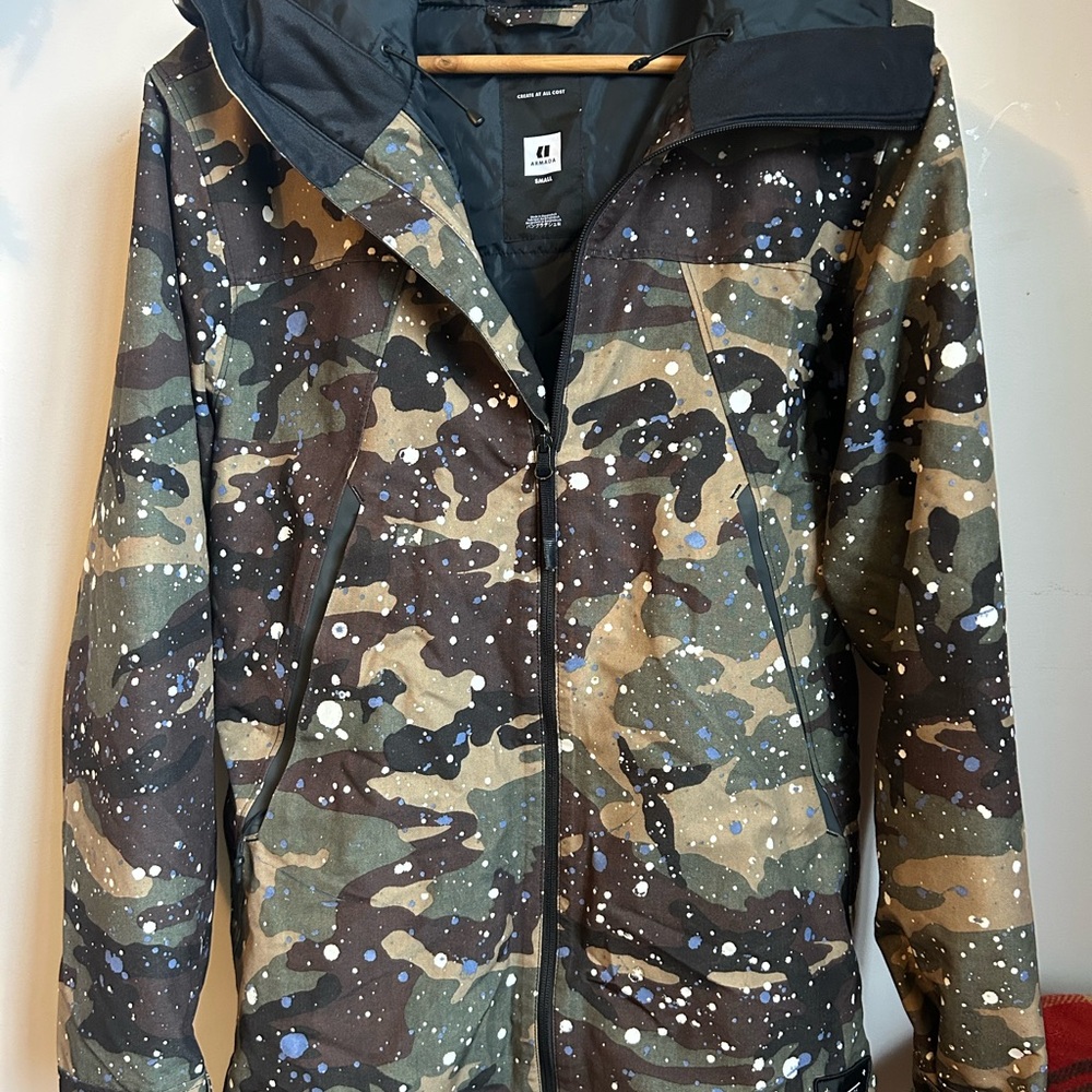Armada Camouflage Hooded Snowboarding Jacket
